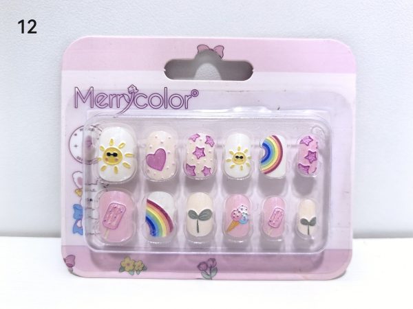 MERRY COLOUR NAILS 12PCS - KIDS - Image 13