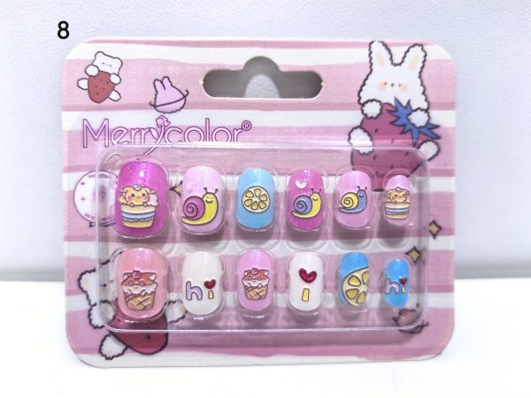 MERRY COLOUR NAILS 12PCS - KIDS - Image 9