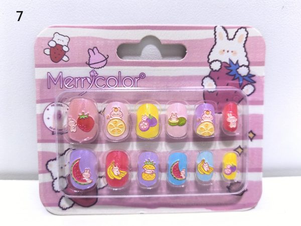 MERRY COLOUR NAILS 12PCS - KIDS - Image 8