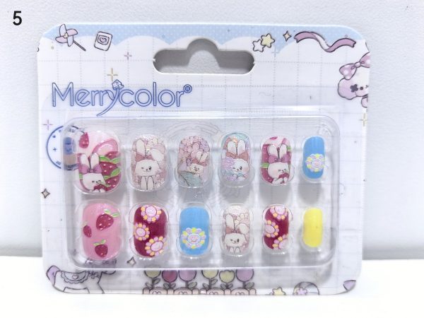 MERRY COLOUR NAILS 12PCS - KIDS - Image 6