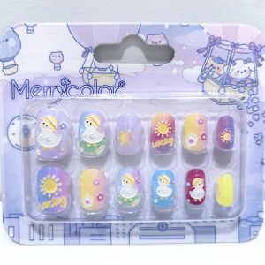 MERRY COLOUR NAILS 12PCS – KIDS