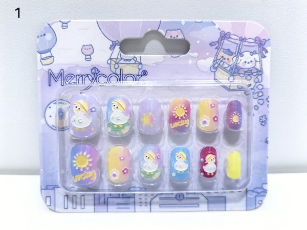 MERRY COLOUR NAILS 12PCS - KIDS - Image 2