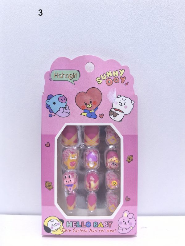 CUTE CATOON CHILDRENS NAILS 12PCS - Image 4
