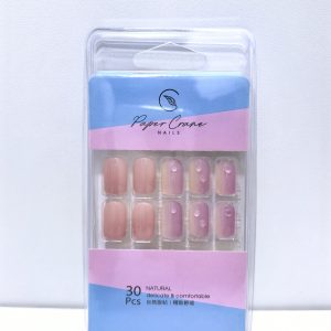 PAPER CRANE SHORT LENGTH NAILS