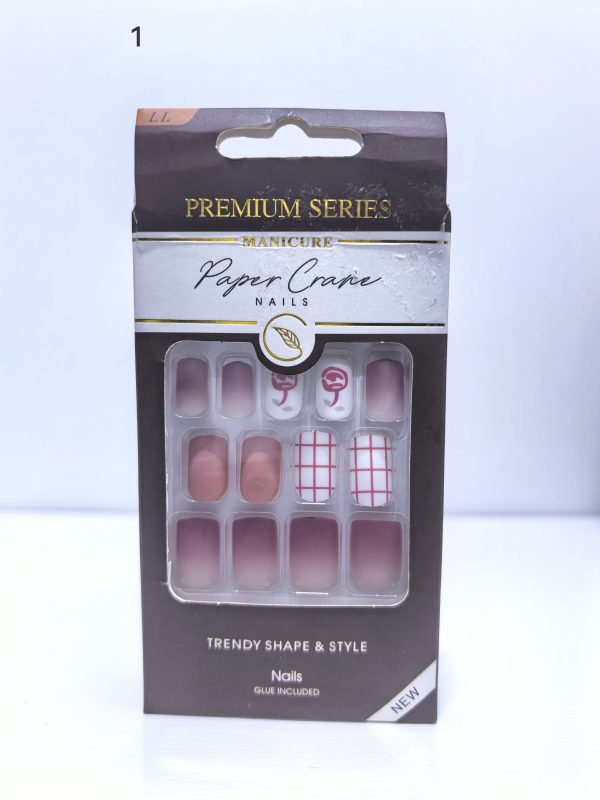 TRENDY STYLED PAPER CRANE NAILS - SHORT LENGTH - Image 2