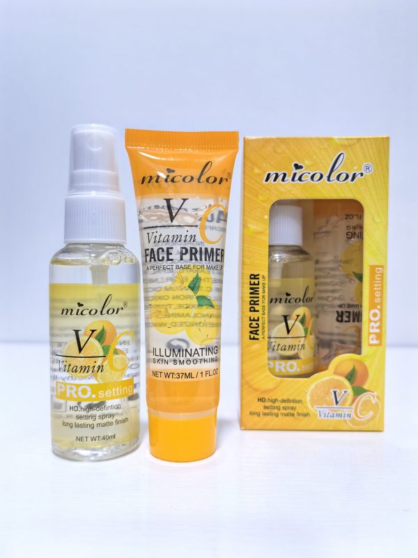MICOLOR VITAMIN C FACE PRIMER ＆ PRO SETTING SPRAY