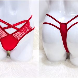 RED CROSS-BELT THONG