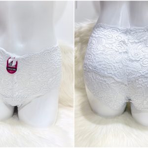 WHITE LACE HIGHWAIST UNDERWEAR