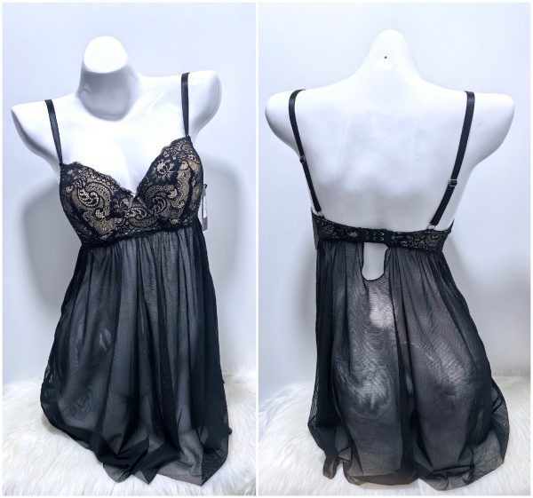 SEXY BEIGE/BLACK LINGERIE