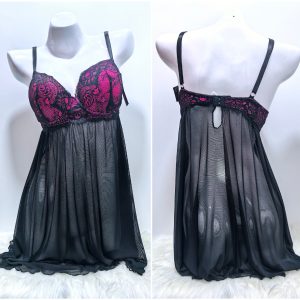SEXY PINK/BLACK LINGERIE