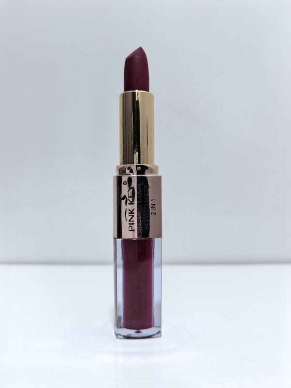 PINK KEY 2 IN 1 LIPSTICK ＆ LIP GLOSS no1