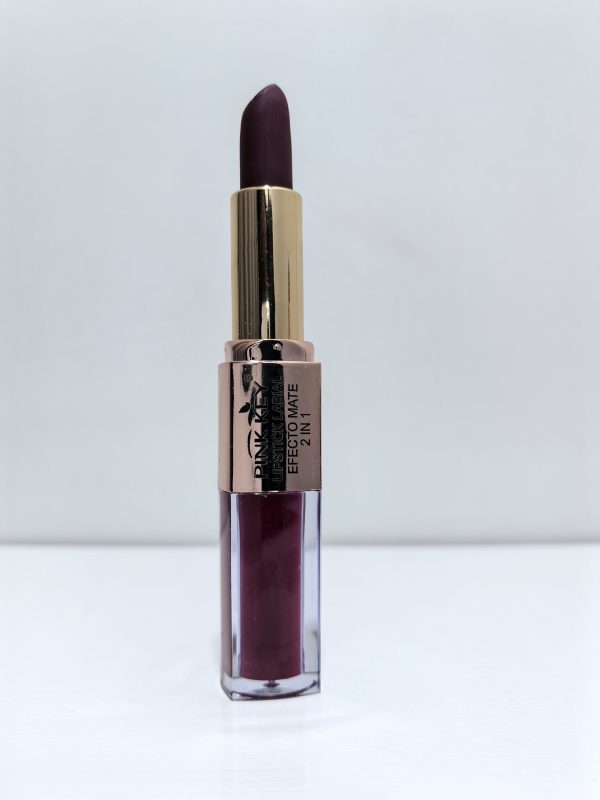PINK KEY 2 IN 1 LIPSTICK ＆ LIP GLOSS no2