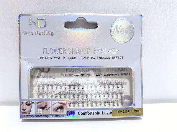 NEW DARLING - INDIVIDUAL  FLOWER SHAPED LASHES 10P-0.10-C-12mm - Image 2