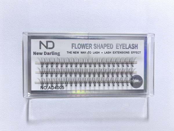 NEW DARLING - INDIVIDUAL  FLOWER SHAPED LASHES 10P-0.10-C-12mm