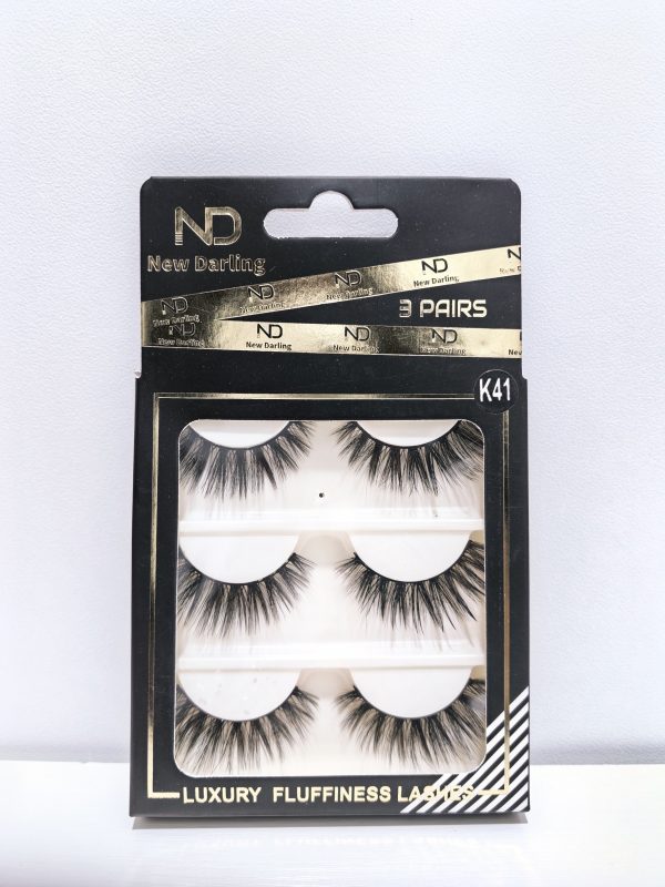 NEW DARLING - 3 PAIRS LUXURY FLUFFINESS LASHES K41 - Image 2