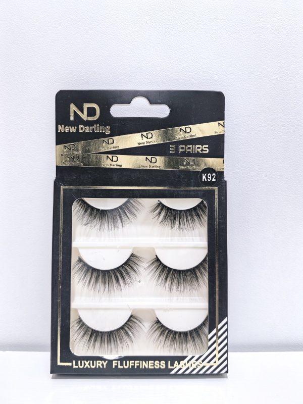 NEW DARLING - 3 PAIRS LUXURY FLUFFINESS LASHES K92 - Image 2
