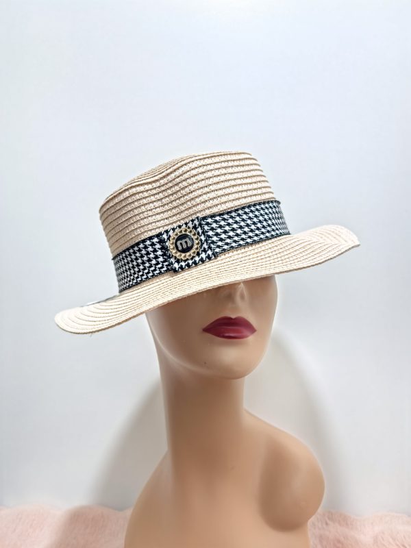 FLAT TOP STRAW HAT