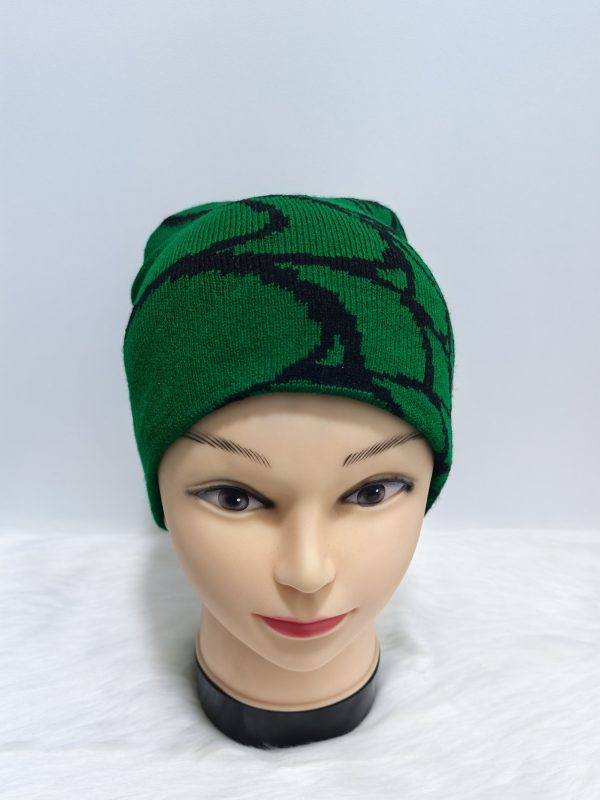 Spider-Web Jacquard Knitted beanie - Image 2