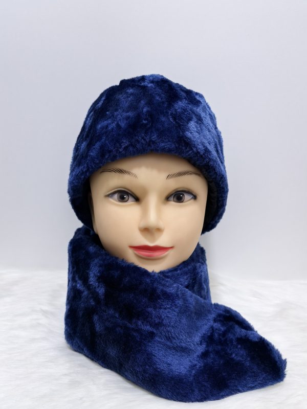 Warm soft Fur Hat Scarf Set - Image 3
