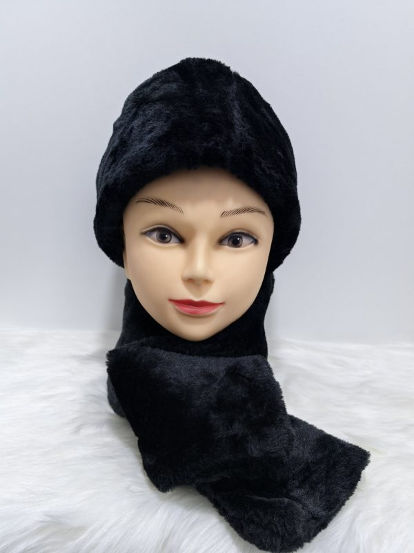 Warm soft Fur Hat Scarf Set - Image 5