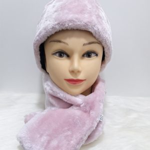 Warm soft Fur Hat Scarf Set