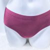 WOMENS MAROON SEAMLESS SILKY UNDERWEAR