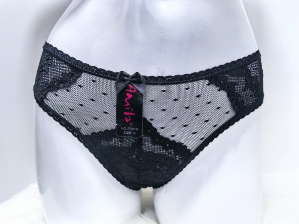WOMENS’ BLACK LACE UNDERWEAR