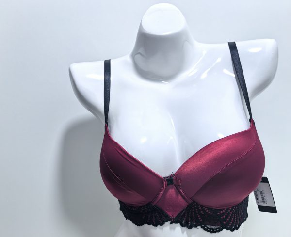 MAROON PUSH-UP BRA