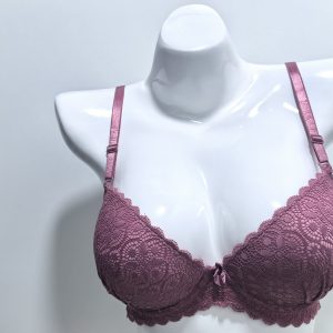 PINK FLORAL PUSH-UP BRA