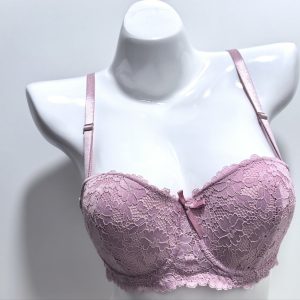 L-PINK LACE FULL-CUP BRA
