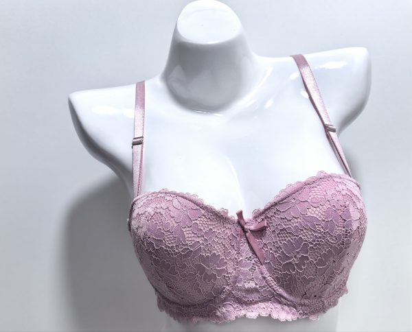 L-PINK LACE FULL-CUP BRA