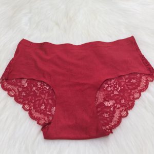 WOMENS RED SEAMLESS SILKY UNDERWEAR