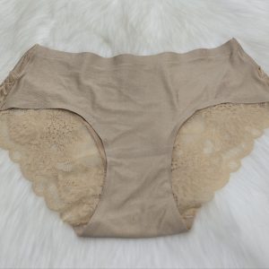 WOMENS BEIGE SEAMLESS SILKY UNDERWEAR