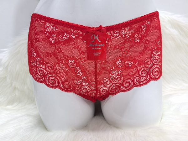 WOMEN'S RED LACE SEAMLESS UNDERWEAR
