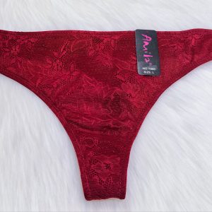 WOMEN’S RED THICK-LACE UNDERWEAR