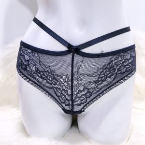 GREY FLORAL LACE UNDERWEAR