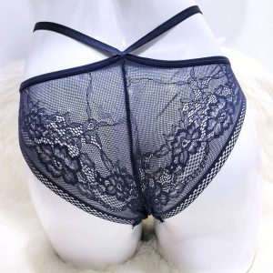 GREY FLORAL LACE UNDERWEAR