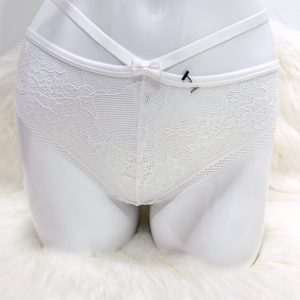 WHITE FLORAL LACE UNDERWEAR