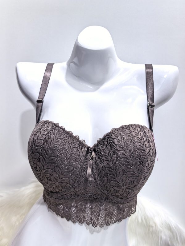 BROWN LACE BRA