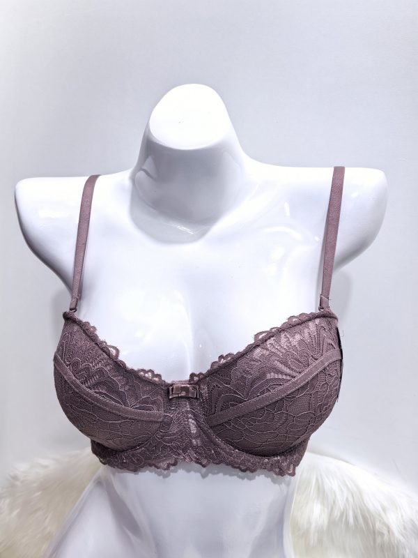 BROWN LACE BRA