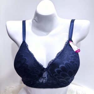 NAVY LACE BRA