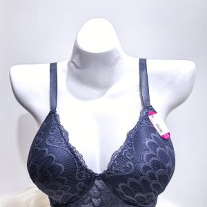 GREY LACE BRA