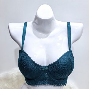 GREEN LACE BRA