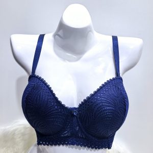 NAVY LACE BRA