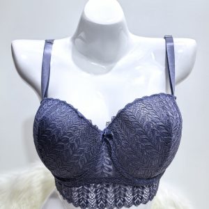 GREY LACE BRA