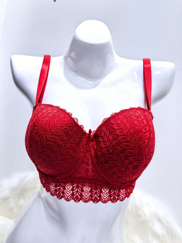 RED LACE BRA
