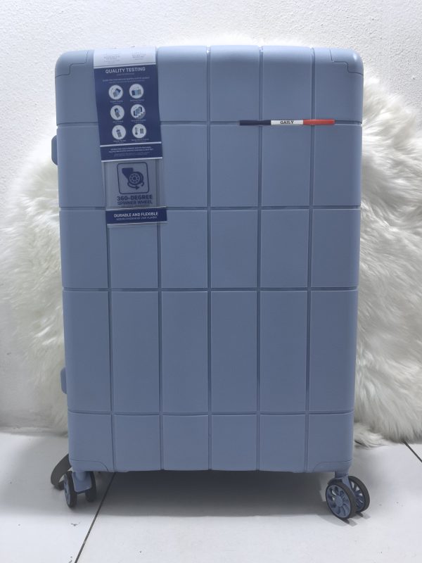 BLUE GAILY SUITCASE - LARGE