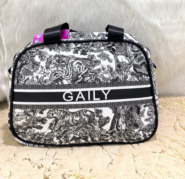 BLACK/WHITE GAILY BAG